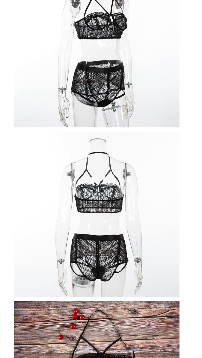 Sexy Black Off-the-shoulder Design Pure Color Bra Sets(2 Pcs),SLEEPWEAR & UNDERWEAR