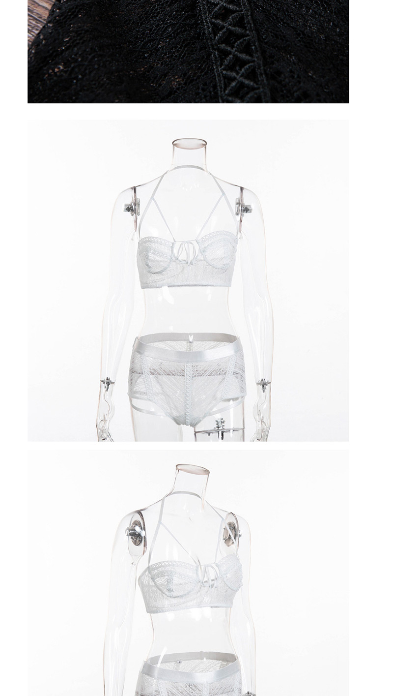 Sexy White Off-the-shoulder Design Pure Color Bra Sets(2 Pcs),SLEEPWEAR & UNDERWEAR