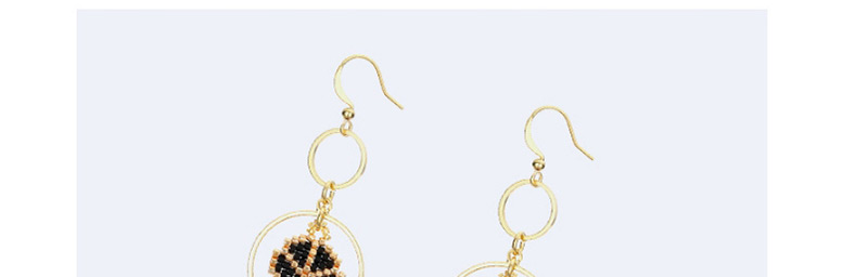 Fashion Gold Color Round Shape Decorated Earrings,Earrings