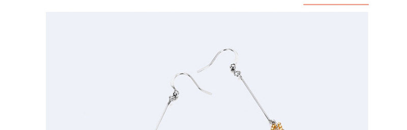 Fashion Silver Color Bee Shape Design Earrings,Earrings