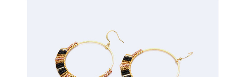 Fashion Yellow Round Shape Decorated Earrings,Earrings