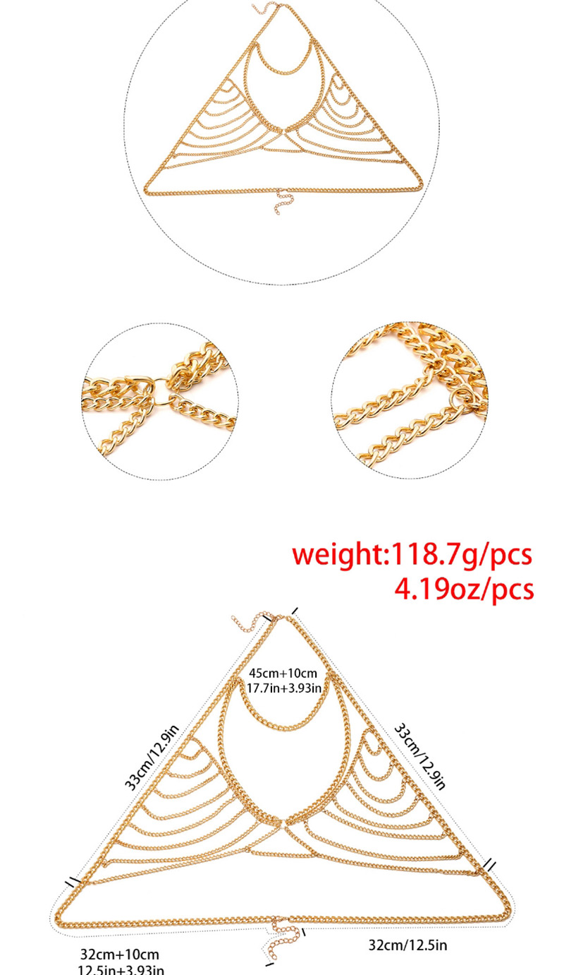 Fashion Gold Color Pure Color Decorated Body Chain,Body Piercing Jewelry