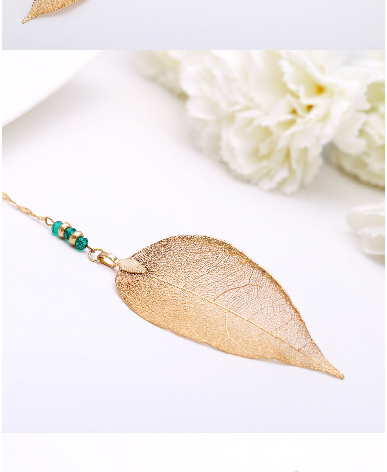 Fashion Silver Color Leaf Shape Design Necklace,Body Piercing Jewelry
