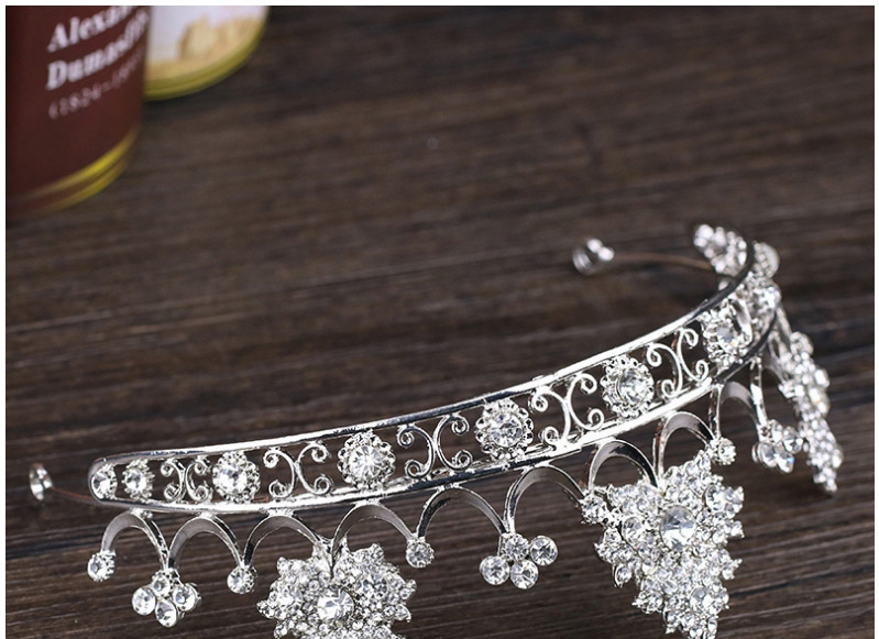 Fashion Silver Color Crown Shape Decorated Hair Accessories,Stud Earrings