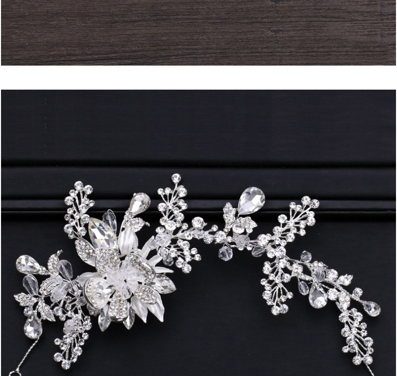 Fashion Champagne Full Diamond Decorated Hair Accessories,Hair Ribbons