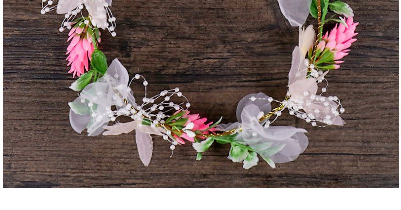 Fashion Pink Flower Shape Decorated Hair Accessories,Hair Ribbons