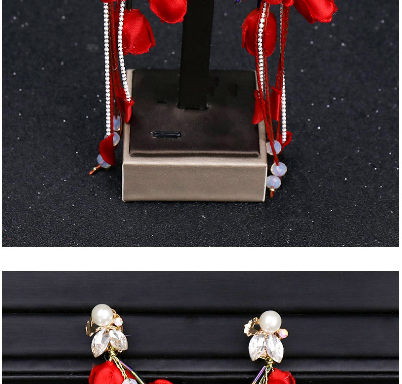 Fashion Red Flower Shape Decorated Hair Accessories,Hairpins