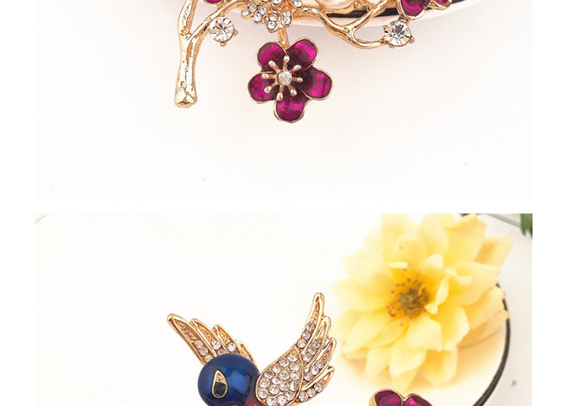Fashion Multi-color Bird Shape Decorated Brooch,Korean Brooches