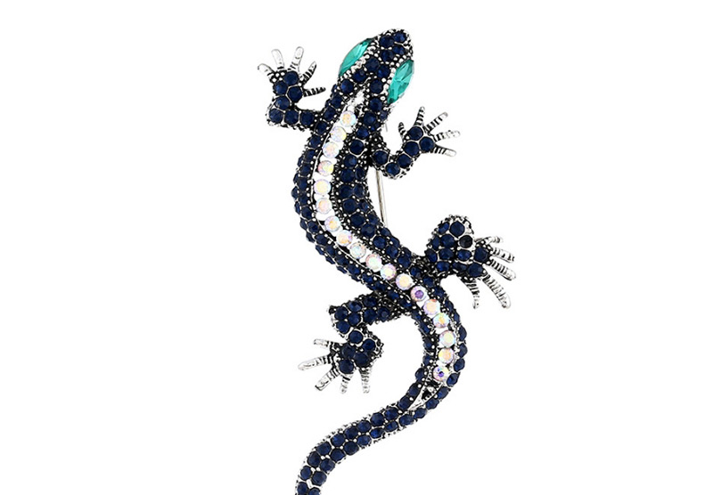 Fashion Navy Gecko Shape Design Brooch,Korean Brooches