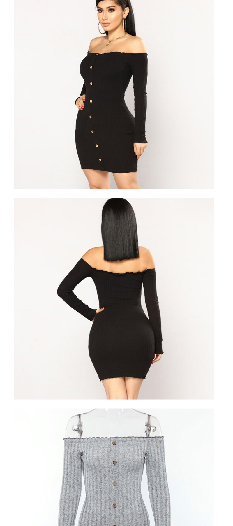 Sexy Black Hollow Out Design Jumpsuit,Mini & Short Dresses