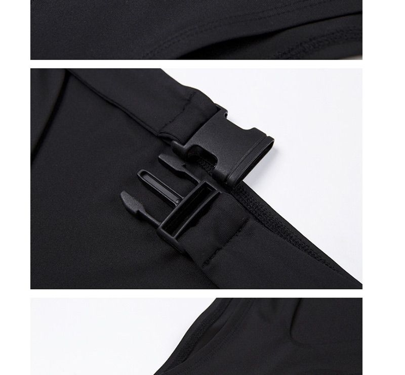 Sexy Black Pure Color Decorated Underpants,SLEEPWEAR & UNDERWEAR