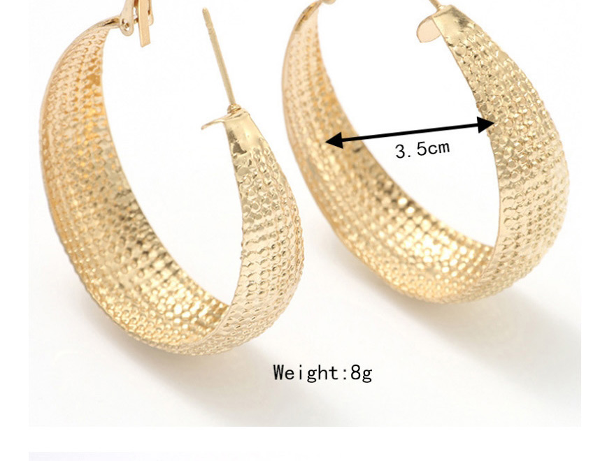 Fashion Gold Color Pure Color Decorated Earrings,Hoop Earrings