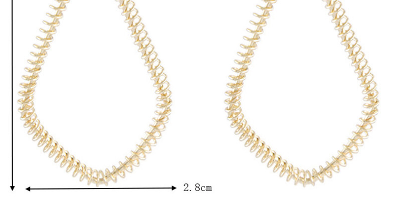 Fashion Rose Gold Geometric Shape Decorated Earrings,Drop Earrings