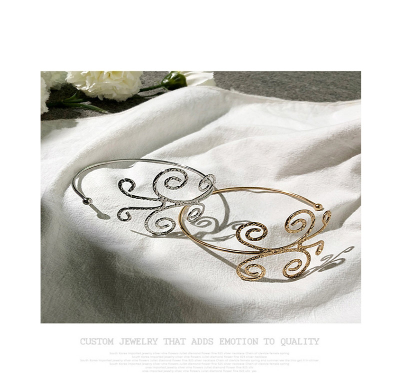 Fashion Silver Color Butterfly Shape Decorated Opening Bracelet,Fashion Bangles