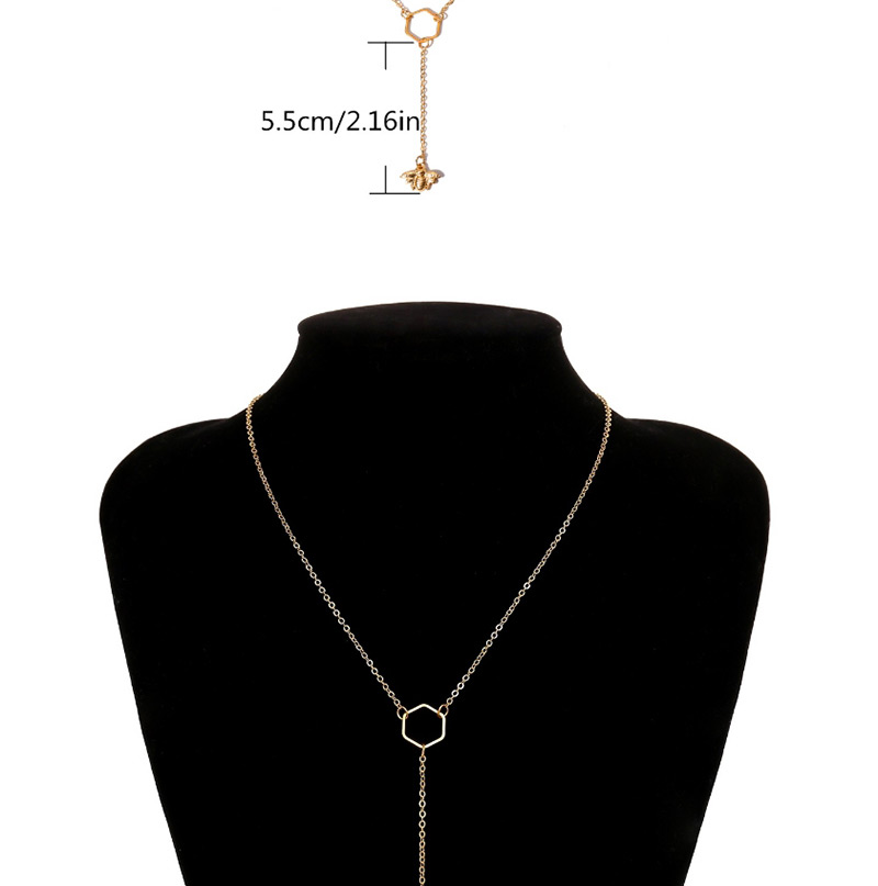 Fashion Gold Color Bee Shape Decorated Necklace,Multi Strand Necklaces