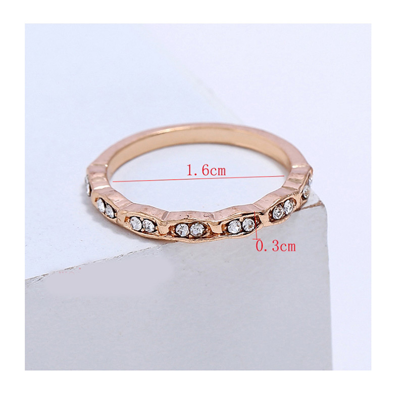 Fashion Rose Gold Diamond Decorated Pure Color Ring,Fashion Rings