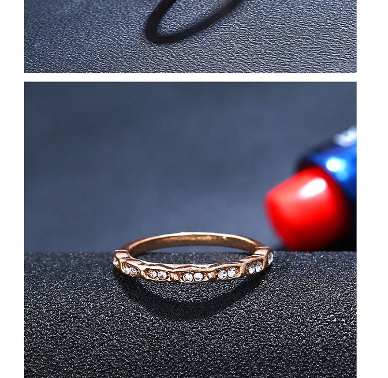 Fashion Gold Color Diamond Decorated Pure Color Ring,Fashion Rings