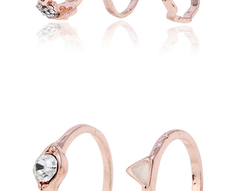 Fashion Rose Gold Star&heart Shape Decorated Earrings,Fashion Rings