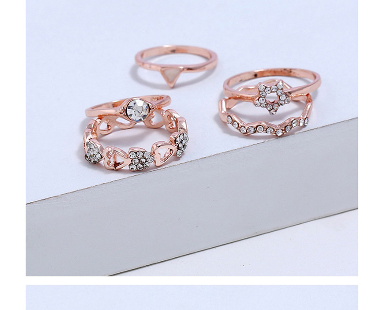 Fashion Rose Gold Star&heart Shape Decorated Earrings,Fashion Rings