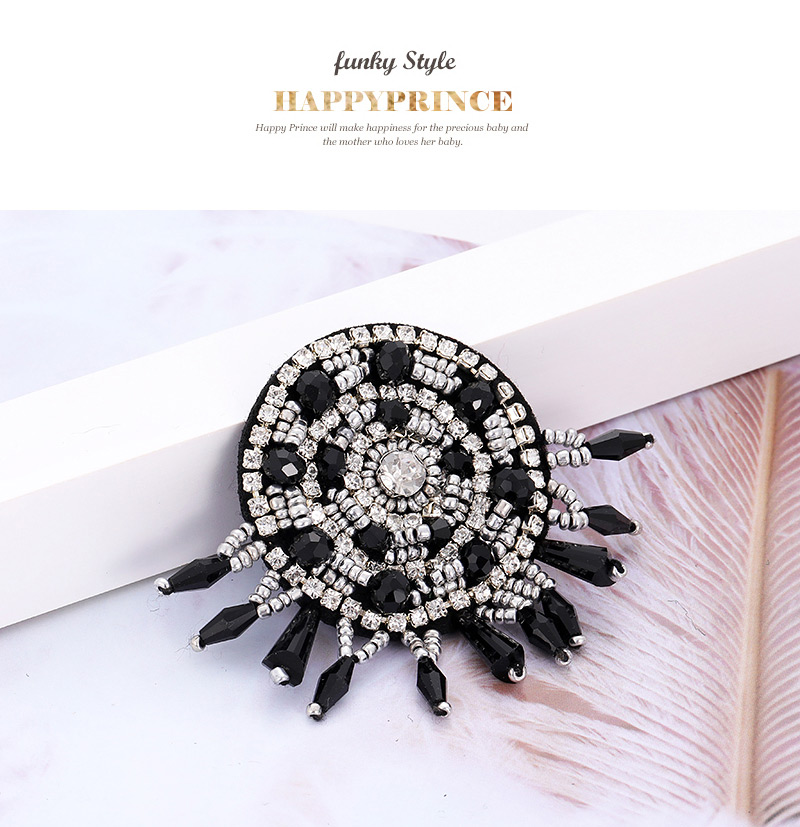 Fashion Black Tassel Decorated Round Shape Patch,Household goods