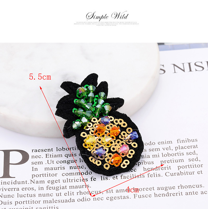 Fashion Multi-color Pineapple Shape Decorated Patch,Household goods