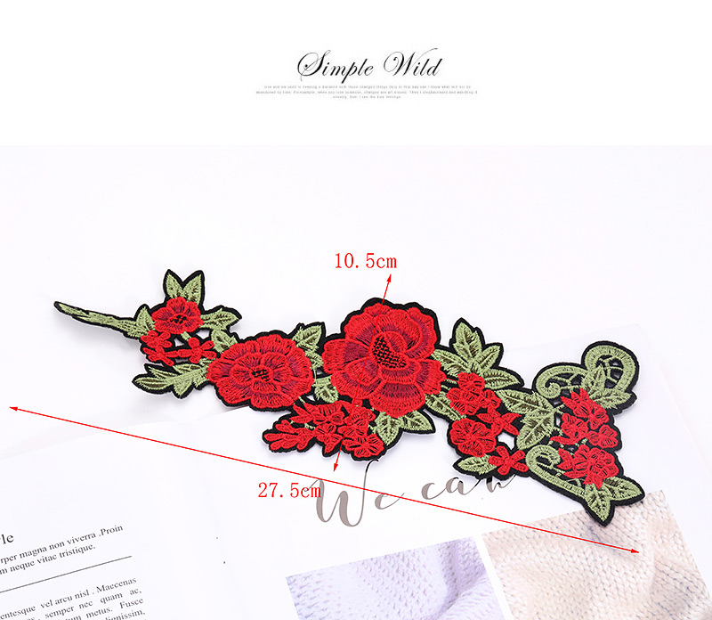 Fashion Red+green Flower Shape Decorated Patch,Household goods