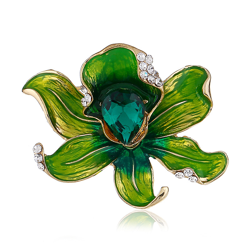 Fashion Green Flower Shape Decorated Brooch,Korean Brooches