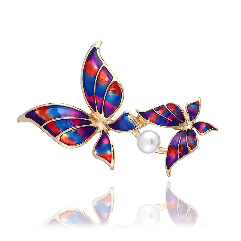 Fashion Red Butterfly Shape Decorated Brooch,Korean Brooches