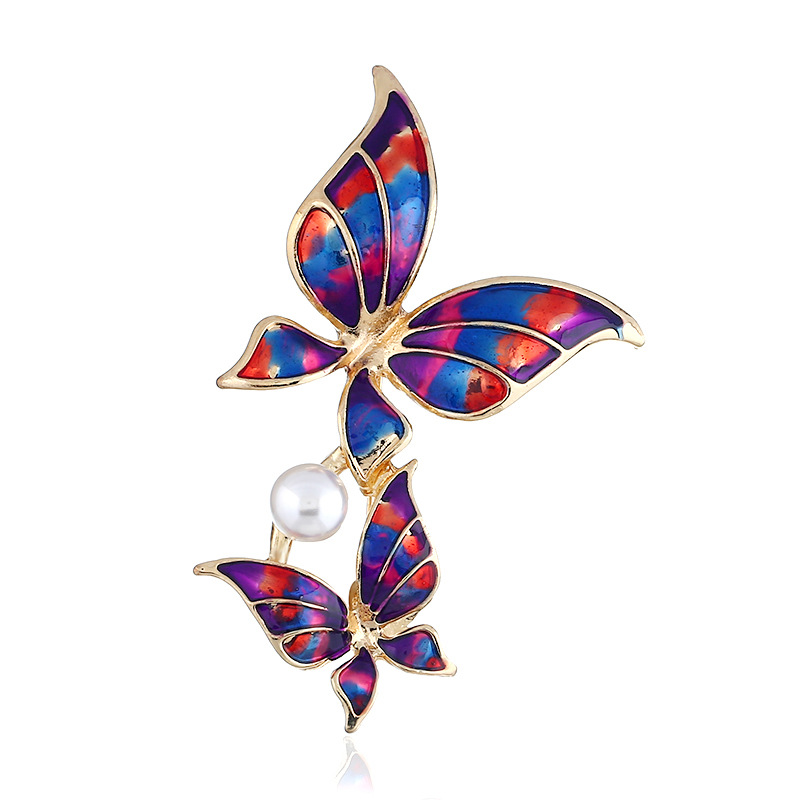Fashion Red Butterfly Shape Decorated Brooch,Korean Brooches