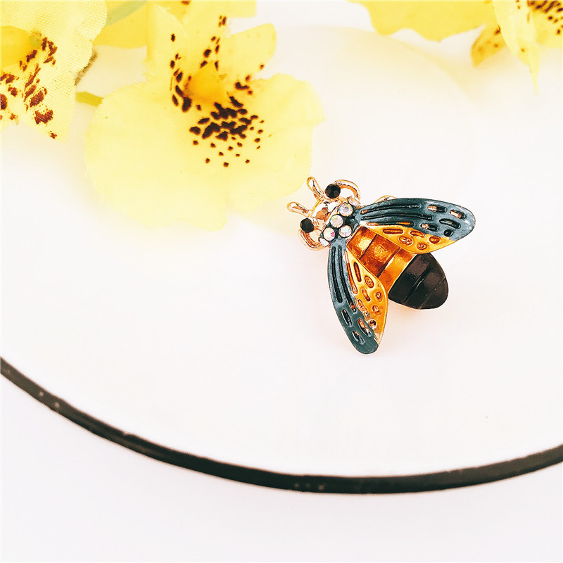 Fashion Yellow Insect Shape Decorated Brooch,Korean Brooches
