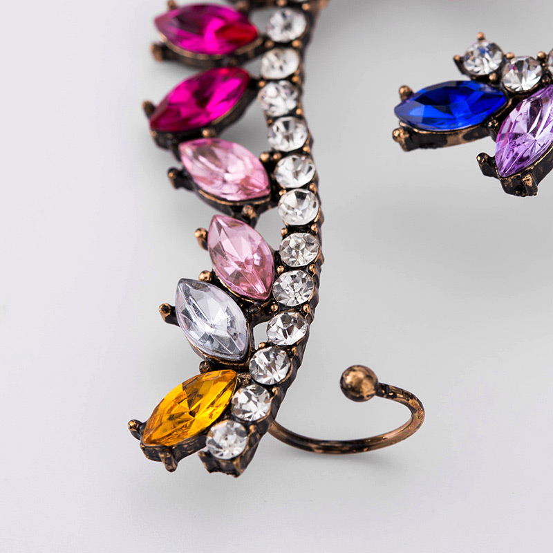 Fashion Multi-color Diamond Decorated Earrings,Stud Earrings