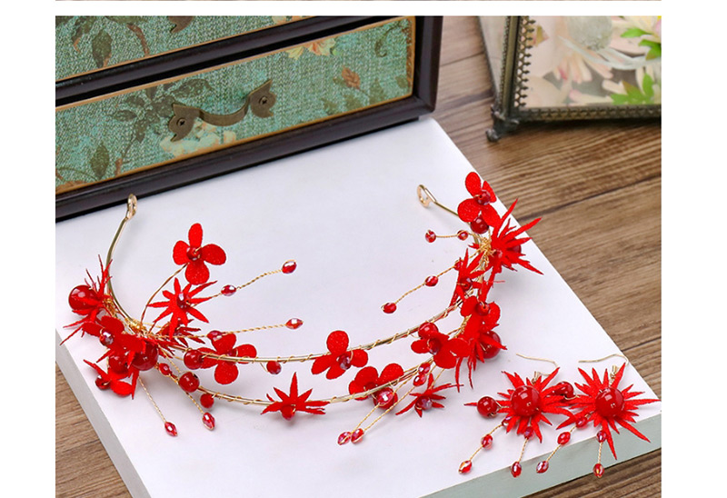 Fashion Red Flower Shape Decorated Hair Accessories,Head Band