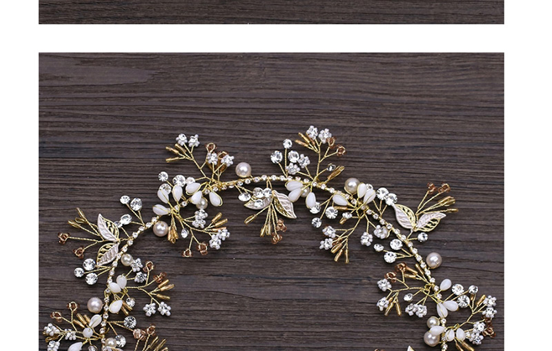 Fashion Gold Color Flower Pattern Decorated Hair Accessories,Hair Ribbons