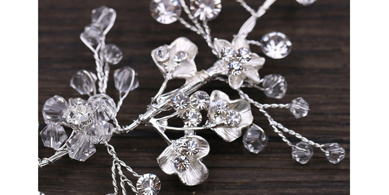 Fashion Silver Color Flower Pattern Decorated Hair Accessories,Hair Ribbons