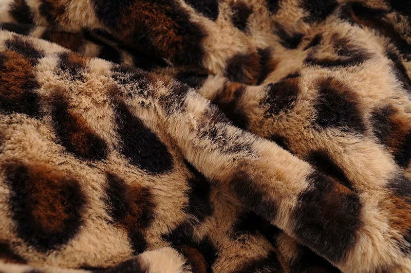 Fashion Brown+black Leopard Pattern Decorated Coat,Coat-Jacket