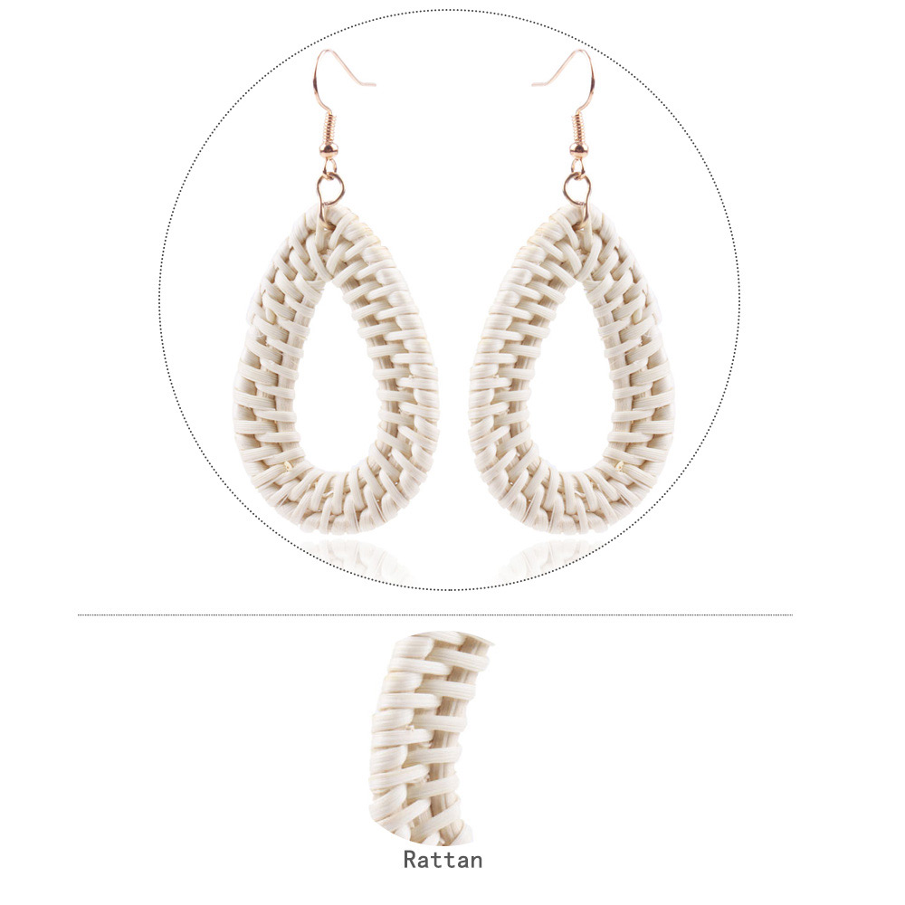 Fashion White Water Drop Shape Decorated Earrings,Drop Earrings