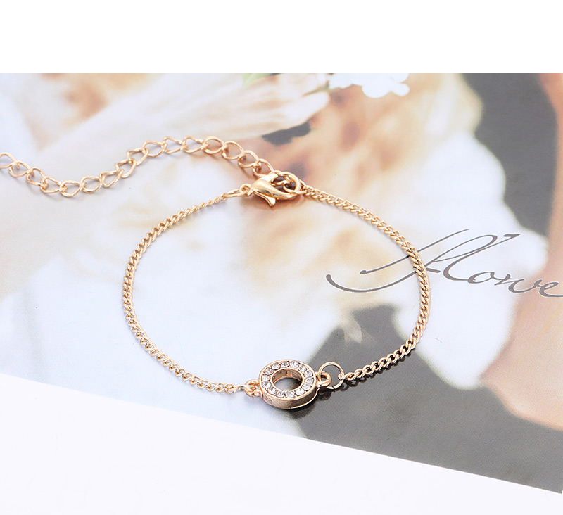 Fashion Gold Color Letter Shape Decorated Bracelet (5pcs),Fashion Bracelets