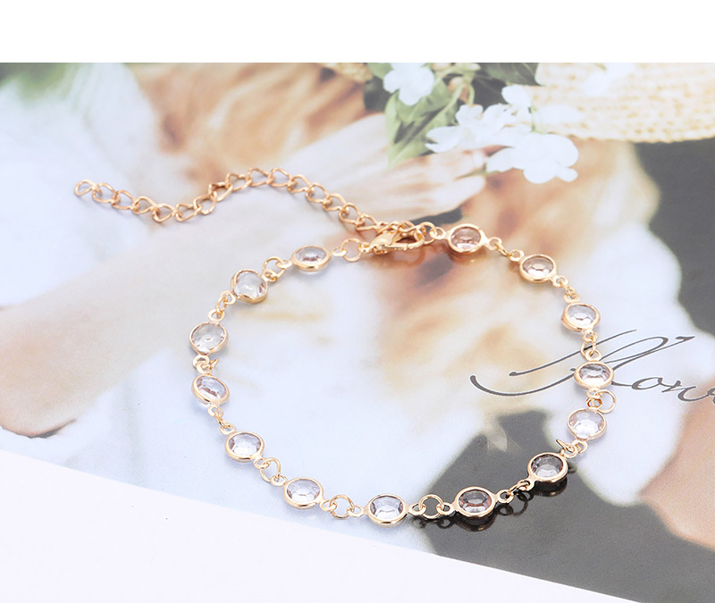 Fashion Gold Color Diamond Decorated Pure Color Bracelet (3 Pcs),Fashion Bracelets