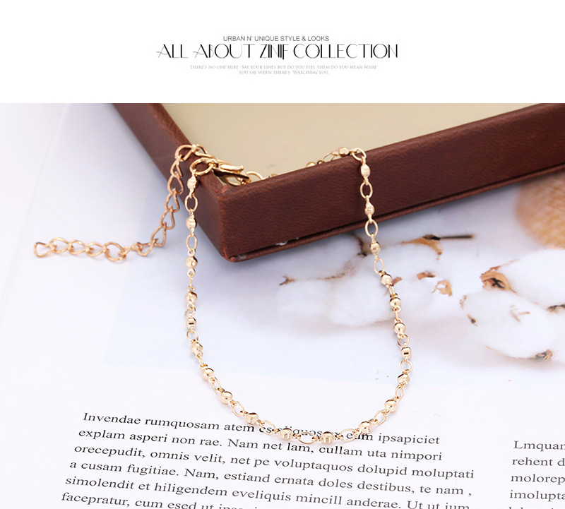 Fashion Gold Color Diamond Decorated Pure Color Bracelet (3 Pcs),Fashion Bracelets
