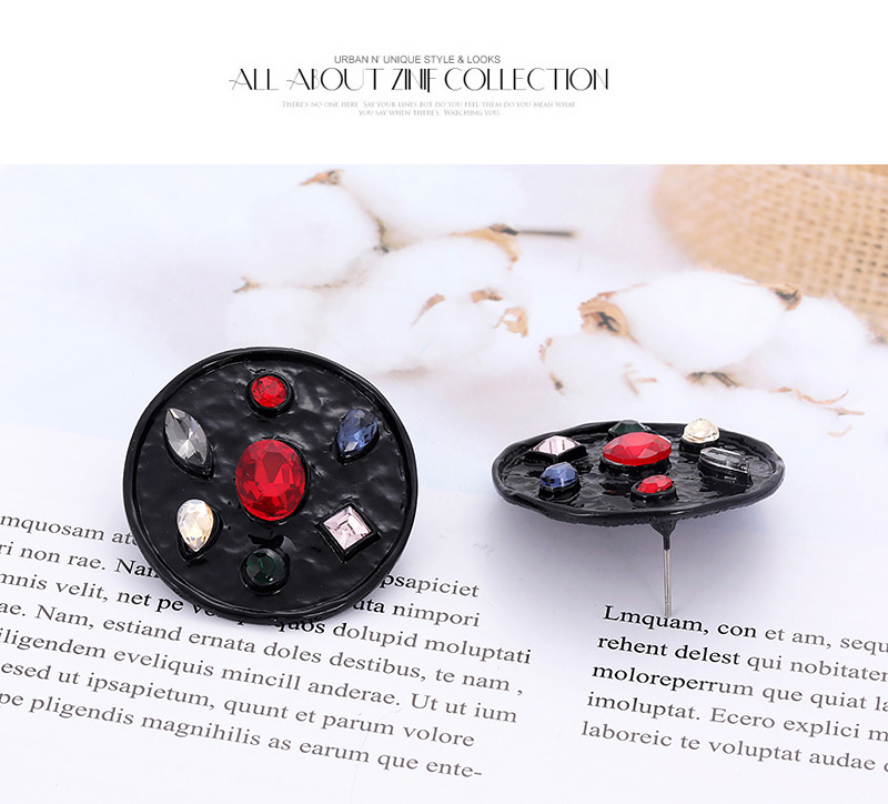 Fashion Antique Cuprum Round Shape Decorated Earrings,Stud Earrings