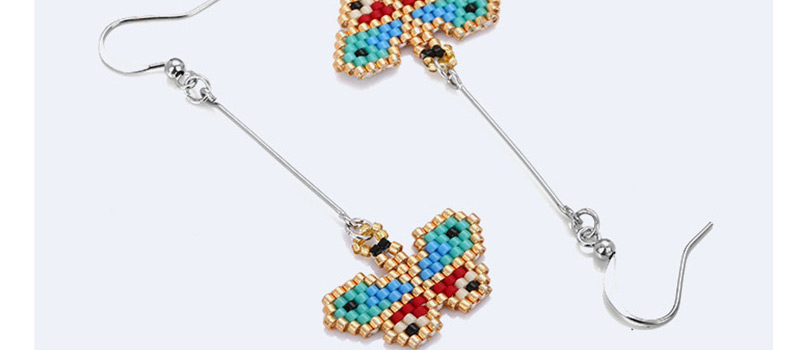 Fashion Multi-color Butterfly Shape Decorated Earrings,Earrings