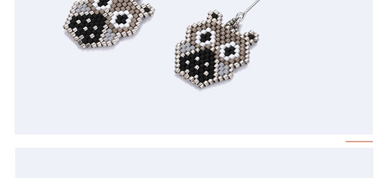 Fashion Silver Color+black Owl Shape Decorated Earrings,Earrings