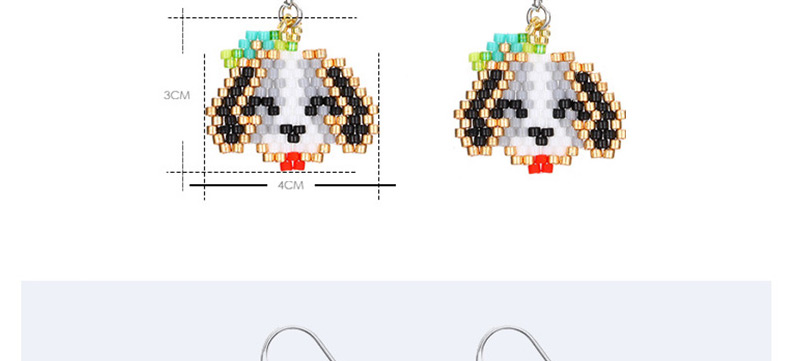 Fashion Multi-color Dog Shape Decorated Earrings,Earrings