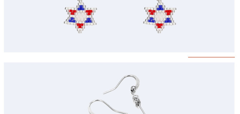 Fashion Multi-color Star Shape Decorated Earrings,Earrings