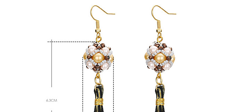 Fashion Multi-color Tassel&pearl Decorated Earrings,Drop Earrings