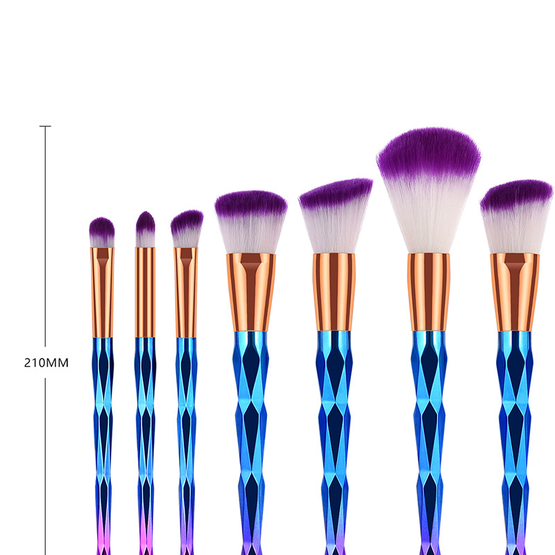Fashion White+purple Color Matching Design Cosmetic Brush(12pcs),Beauty tools