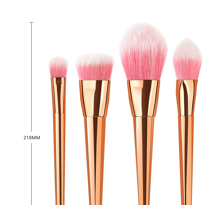 Fashion Pink+white Color Matching Design Cosmetic Brush(7pcs),Beauty tools
