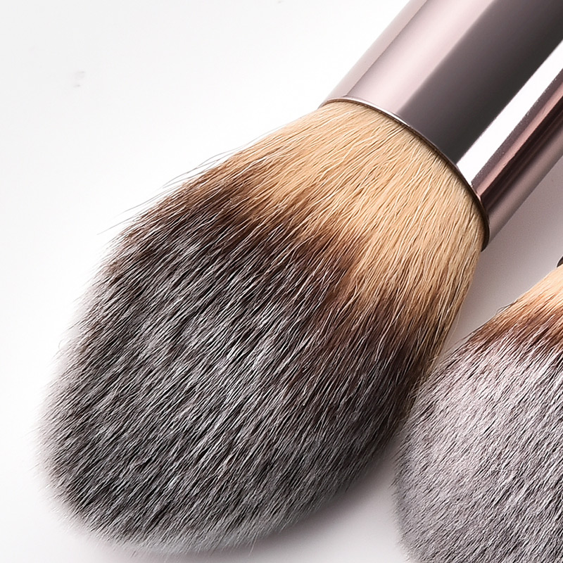 Fashion Gray+brown Flame Shape Design Cosmetic Brush(10pcs),Beauty tools