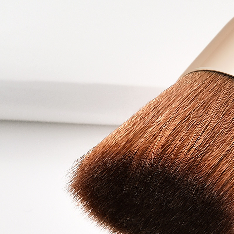 Fashion Gold Color+brown Geometric Shape Design Cosmetic Brush(3pcs),Beauty tools