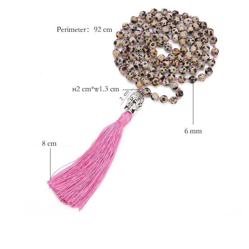 Fashion Pink Tassel&beads Decorated Long Necklace,Thin Scaves